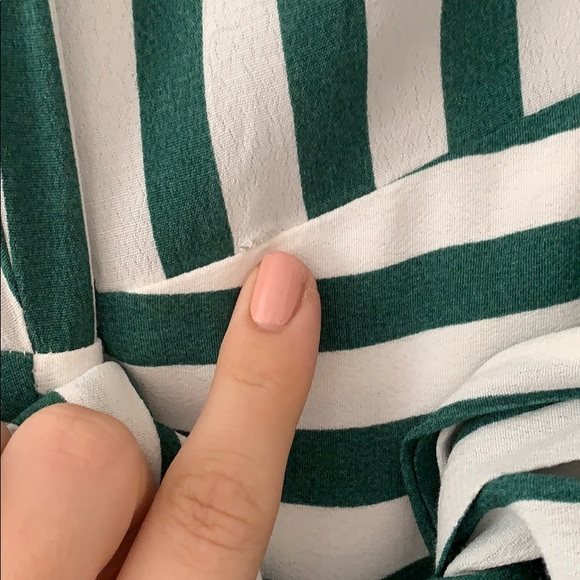 Ava Green and White Midi Dress - Picture 5 of 6